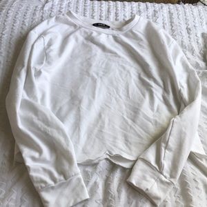White long sleeve top
